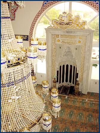 Dig Blick von oben auf mihrab - Emir Sultan M