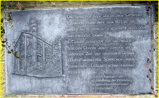 Dig Gedenktafel Synagoge Eppingen 31